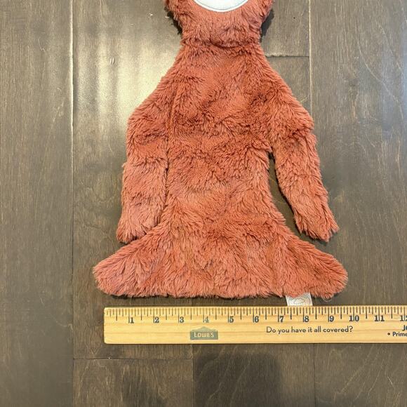 Slumberkins Alpaca Llama Snuggler Lovey Plush Security Blanket Rust Brown Soft - Picture 6 of 9